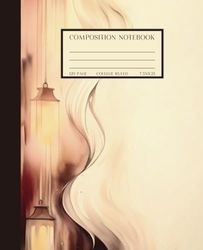 Composition Notebook | Whispers & Candlelight: Wide Lined | 120 Pages | 7.5x9.25 | Cream Paper