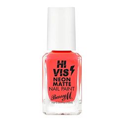 Barry M Cosmetics Hi Vis Neon Matte Nail Paint, Red Frenzy