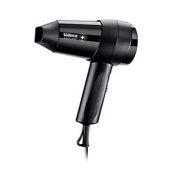 Valera, Action 1800 Sèche-cheveux compact de voyage avec 3 niveaux de température/flux d'air, anneau de suspension intégré, 1800 W, noir