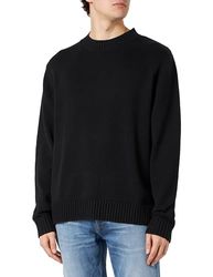 JACK & JONES JORCASABLANCA Knit Crew Neck, zwart, XXL