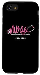 iPhone SE (2020) / 7 / 8 Nurse Est. 2025 RN Nursing School Graduation Grad Case