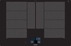 Siemens EX801KYW1E - Placa de cocción de 79,2 cm, compatible con sensor de cocción Smart Home Connect/VarioInduction Plus/VarioMotion/Plus con 5 niveles de temperatura, color negro
