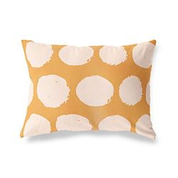 BonaMaison Oranje-Gebroken Wit Decoratieve Kussensloop, Kussenhoezen Bank, Decoratieve Kussenhoesjes, Kussensloop; Sofa, Slaapkamer, Kantoor, Auto 45x60 Cm - Ontworpen en vervaardigd in Turkije