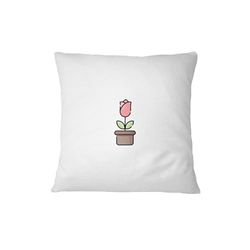 Bona Basics, Funda de cojín Decorativa, decoración del hogar, para sofá, cafetería, Tamaño: 60x60 cm, Color: Blanco