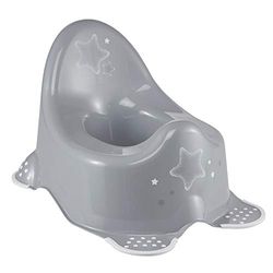 Keeeper Étoile Pot pour Bébé, De 18 Mois à 3 Ans Environ, Anti-Dérapant, Adam, Gris