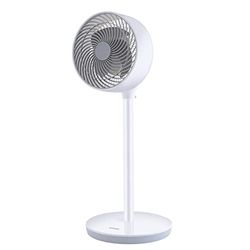 Simple Deluxe Staande ventilator, 50 W, mobiele ventilator, staande ventilator, oscillatie 60°, 3 snelheden/3 modi/15 uur timing, voor slaapkamer thuis en thuiskantoor, 17 cm (7 inch), wit
