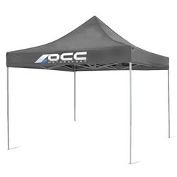 OCC MOTOR SPORT Racetent 3X3M roestvrij staal grijs 40 mm 420 Oxford, Grijs, 3 x 3 metros