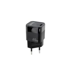 TOOQ TQWC-PD20 – USB-C-poort wandlader met 20 W PD, compatibel met Huawei, Xiaomi en meer, zwart