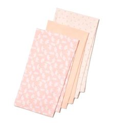 Amazon Essentials x Sofia Grainge Lot Langes pour Emmaillotage 107 x 107 cm Mixte Bébé, Lot de 3, Lapins/Ours Polaire/Pêche Pâle, Taille unique