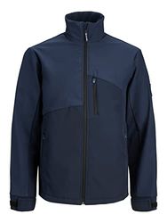 JACK & JONES PLUS Heren JCOARC Softshell Jas PLS, Navy Blazer, 3XL, marine Blazer, 3XL