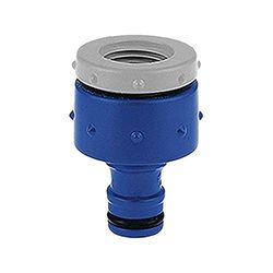 Tatay Torneira feminina 3/4 polegadas - 1/2 polegadas Top Line, conector universal, proteção solar, fácil instalação, azul
