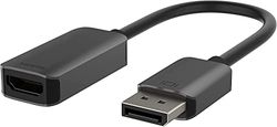 Belkin Adattatore da HDMI a DisplayPort, Convertitore da DP 1.2 ad HDMI 2.0 per Monitor 4K 60 Hz con HDR 10, Compatibilità HDCP 2.2, Unidirezionale