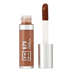 3INA MAKEUP - The 24h Concealer 675 - Marron foncé - Couvrance moyenne à totale - Formule longue durée - Correcteur liquide pour les cernes et les imperfections - Vegan - Cruelty Free