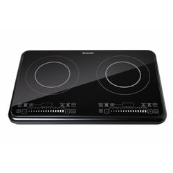 Brandt TI2FSOFT Placa de Inducción de 2 fuegos, Portátil, 3400 W, Negra
