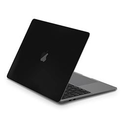 MUELOSY Schwarze Schutzfolie für MacBook Pro 13 Zoll M1 2021 Version A2338/A2289, Laptop-Schutzfolie, Vinyl-Aufkleber, kratzfest, oben und unten, 2-in-1 (schwarze Vinyl-Haut)