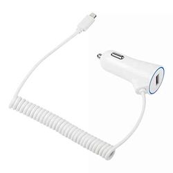 Shot Case Lightning cigarettändarkabel för iPhone 7 Apple USB-port universal bilkontakt (vit)