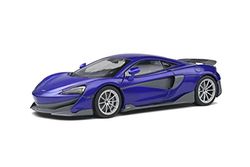 solido S1804502 McLaren 600LT Auto da collezione in miniatura, Viola, Scala 1:18