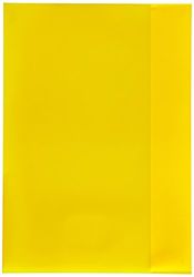 Herlitz 5214010 – Funda de plástico (A4, 25 unidades), color amarillo, color amarillo A4