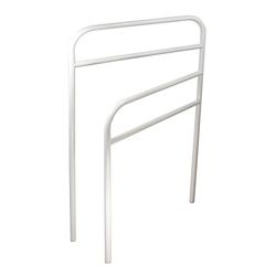 MSV Towel rack made of metal/chrome-plated, Silver, 30 x 20 x 15 cm