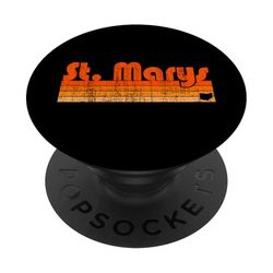 St. Marys, Ohio, estilo retro de los años 80 PopSockets PopGrip Adhesivo