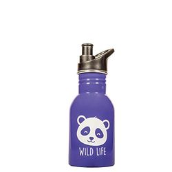 Greenyway Botella Acero Inoxidable Infantil Violeta Panda Blanco 350ml