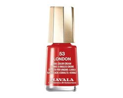 MAVALA - Mini Colors London 53 5 ml, Esmalte de Uñas Pequeño, Color Rojo, Minimiza la Evaporación, Formulados con Ingredientes Seleccionados, Práctico para Llevar