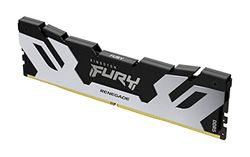 Kingston FURY Renegade DDR5 Argent/Noir XMP 24Go 8000MT/s CL38 DIMM Mémoire pour PC de Gamer Module Simple - KF580C38RS-24