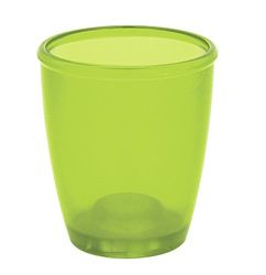 Spirella Toronto Toothbrush Bathroom Accessories, Polystyrene, 9.5 x 8.5 x 8.5 cm, Polystyrene, kiwi, 9.5 x 8.5 x 8.5 cm