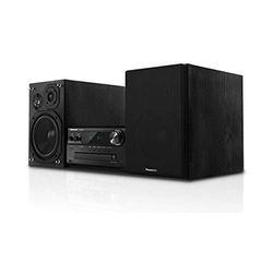 Panasonic SC-PMX90 -Microcadena Con Altavoces 120 W, Hi- Fi, Sonido Hogar, 14 cm Woofer, 1.9 cm Silk Dome Tweeter, 1.5 cm Piezo Twitter, Bluetooth, USB Dual, Radio FM, AUX 3.5 mm- Plata
