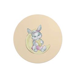 Questo Casa, Round Digital Printed Mouse Pad, Non-Slip Base, for Office and Home, Diameter:22cm