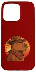 Capybara Cowboy Zen et Sauvage du désert Coque pour iPhone 15 Pro Max