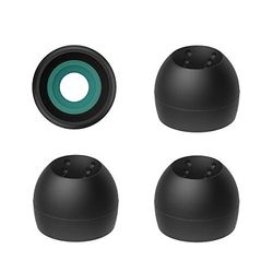 JVC EPFX10 spiralprickiga hörlurar – set med (4) öronspetsar, storlekar små i stora, passar många JVC-modeller (mellanstor)
