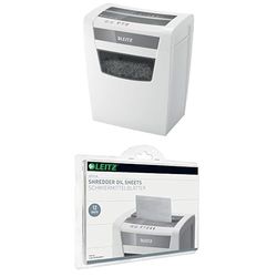 Leitz Distruggidocumenti Manuale IQ Home Office P4 con fogli lubrificanti (12 pz)