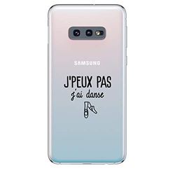 Zokko Samsung S10E fodral "I Can't Danse" - mjukt genomskinligt bläck svart