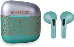 Zielony zestaw słuchawkowy Bluetooth z etui ładującym Tribal Smarty