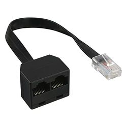 InLine 69933 ISDN distributor 1x RJ45 male to 2x RJ45 Bu, (8P8C) with 15cm cable, without end resistors