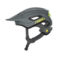 ABUS MTB-helm cliffhanger MIPS - fietshelm voor veeleisende trails - met MIPS bescherming tegen stoten en grote ventilatieopeningen - voor dames en heren - grijs/geel, maat S