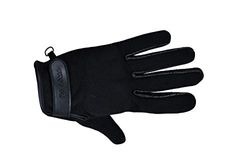 MAGOMA Dumbo Motorcycleleather and fabric gloves with protections, Black, S