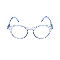 Contacta, Jelly, Occhiali da Lettura per Uomo e Donna, Montatura Lucida Semitrasparente con Aste Flex,Confezione con Custodia Portaocchiali, 26g