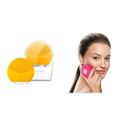 Foreo Luna Mini 2 Spazzola Pulizia Viso, Compatta, Massaggio Viso Hi-Tech & Ufo Mini, Trattamento Maschera Led Viso, Trattamento Viso con Led Rosso