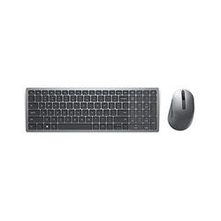 Dell KM7120W - Wireless Multi-Device Keyboard and Mouse Kit, Bluetooth, Italian QWERTY, Titanium Grey