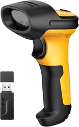 Inateck Scanner Code-Barres Laser sans Fil avec AI, 2.4GHz, Lecteur Code à Barres avec Portée de 60 Mètres, Batterie 2600mAh, Scan Automatique Rapide et Précis, Autonomie d’Environ 1 Mois, P6-AI