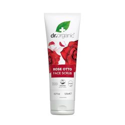 Dr. Organic Esfoliação facial rosa de damasco 125 ml