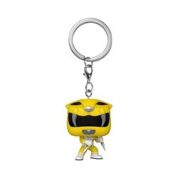 Funko Pop! Keychain: Mighty Morphin Power Yellow Rangers 30th - YLW Yellow Ranger - Power Rangers TV - Mini-Figurine en Vinyle à Collectionner Porte-clés Fantaisie - Cadeau de Noël - Idée de Cadeau