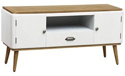 Menzzo TV-meubel, hout L120 x P43 x H59cm Wit.