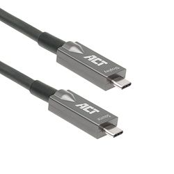 ACT AK4310 Câble optique actif USB C (AOC) de 10 m, câble vidéo USB C USB 3.2 Gen2, haute vitesse de 10 Gbit/s, câble actif USB C, pour vidéoconférence, Smartboard