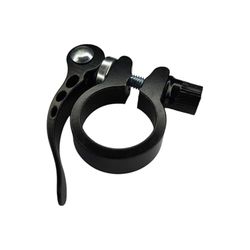cyclingcolors Zacisk do sztycy siodełka rowerowego, szybkomocujący, zacisk siodełka, aluminiowy zacisk siodełka, rower górski, rower wyścigowy, średnica 28,6 mm (czarny)