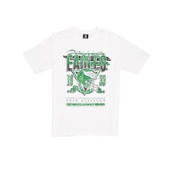 PhILADELPHIA EAGLES New Era keps NFL överdimensionerad t-shirt skärm tryck nödställt team grafisk vit unisex