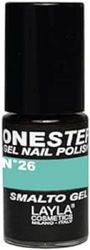 LAYLA ONE STEP Smalto Semipermanente in Gel 3-in-1 Veloce e Facile Applicazione Durata 3 Settimane Alta Pigmentazione Senza Strato di Dispersione 5ML Layla Cosmetics N.26 TEA TIME (Verde)