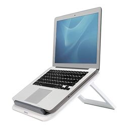 Fellowes I-Spire Series Portable Height Adjustable Laptop Stand for Desk , White